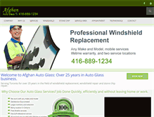 Tablet Screenshot of afghanautoglass.com